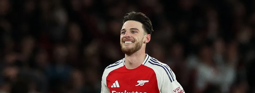 Declan Rice anotó dos goles en la victoria sobre el Real Madrid. / Foto: AFP.