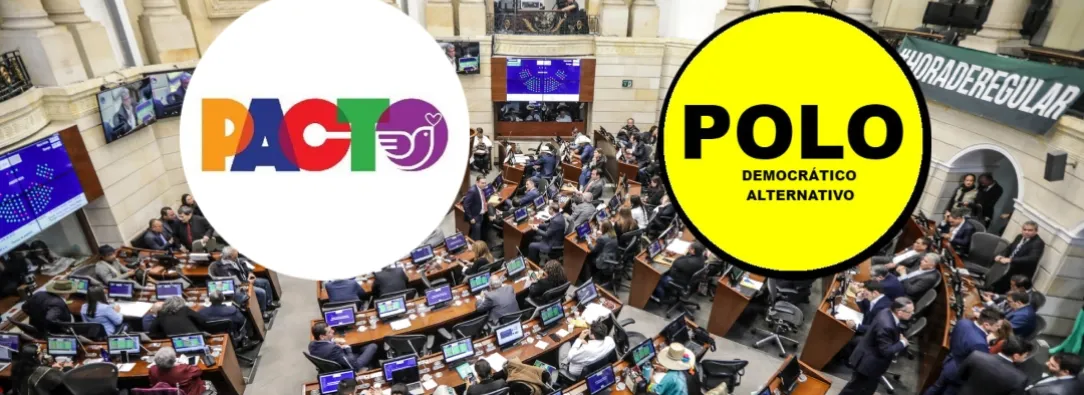 Pacto Histórico y Polo Democrático. / Fotos: AFP. 