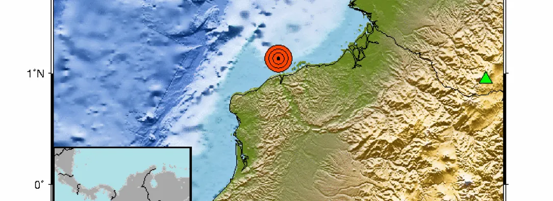 URGENTE: temblor de magnitud 6,3 sacude la costa ecuatoriana cerca a la frontera con Colombia