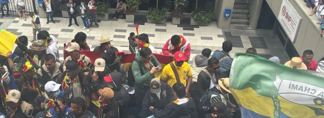 DNP desmiente secuestro de la Minga Indígena. / Foto: X ABarriosBernal.