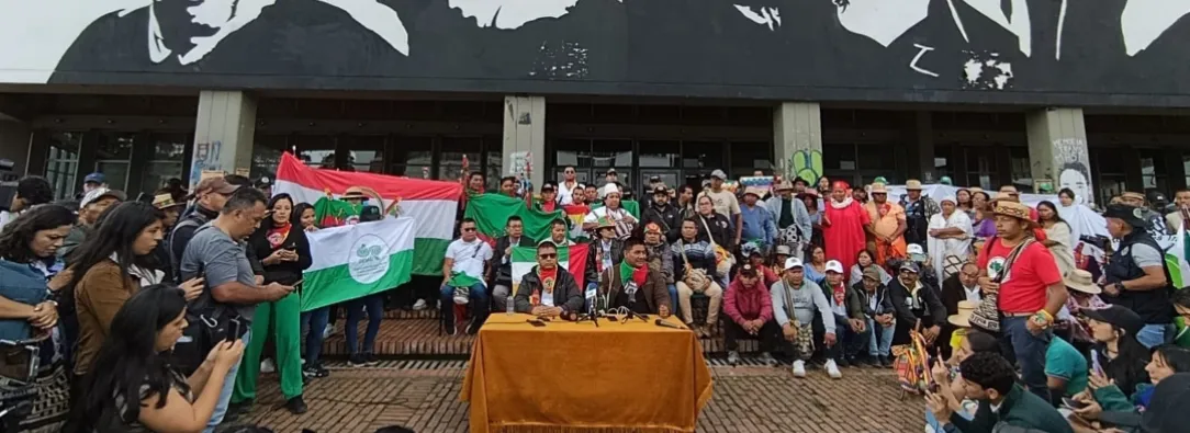 Minga indígena en la Universidad Nacional. / Foto: CRIC. 