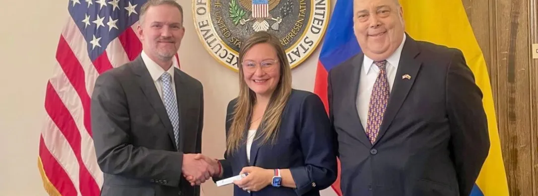 Reunión sobre aranceles a Colombia. / Foto: X Cielo Rusinque.