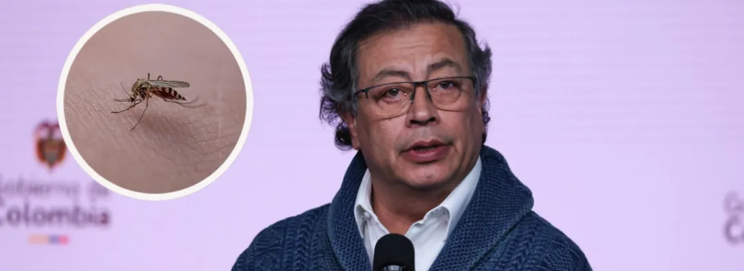 Petro sobre la fiebre amarilla en Bogotá. / Fotos: Presidencia y Pixabay.