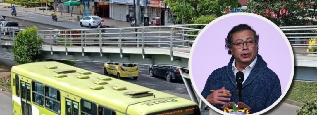 Presidente Petro propone tranvía para Bucaramanga. / Fotos: Radio Nacional y Presidencia de la República.