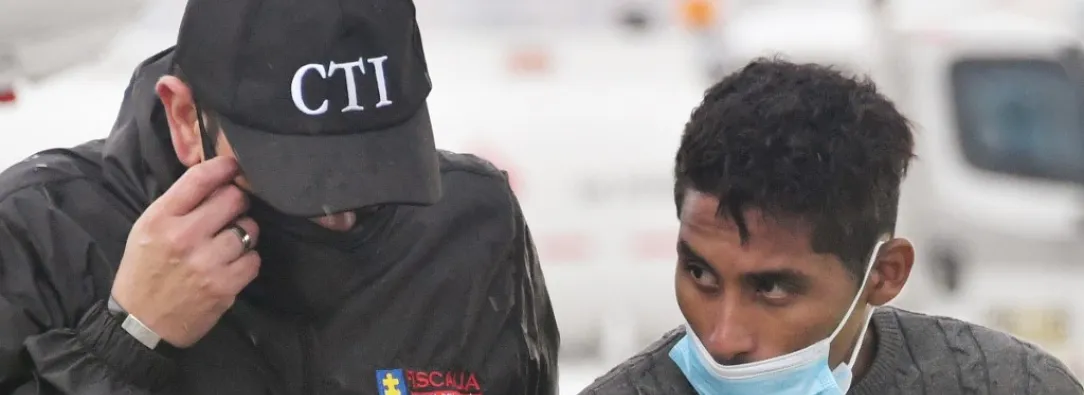 Integrante del CTI con capturado del caso Marcel Pecci.