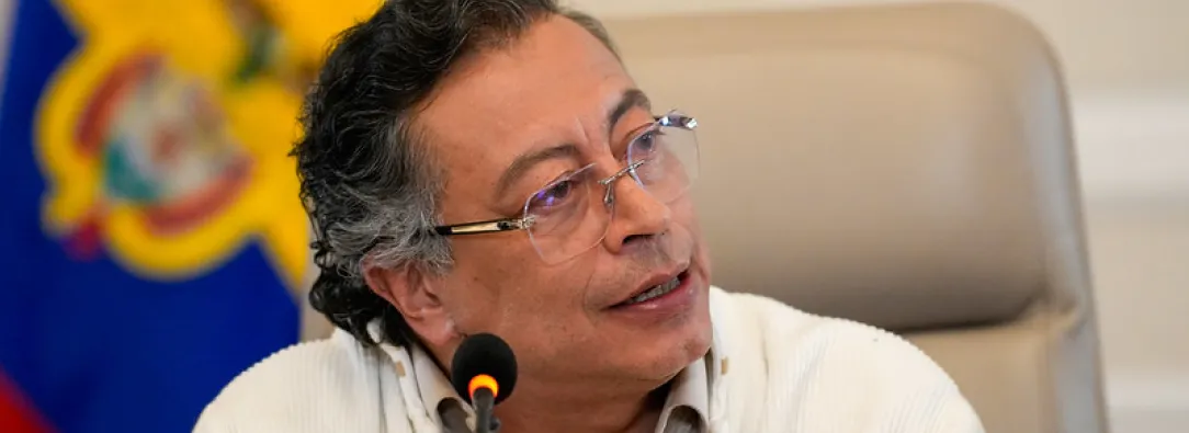 Presidente Gustavo Petro durante el Consejo de Ministros.