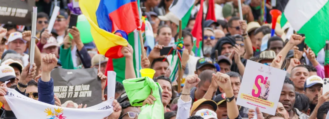 Puntos de cabildo sobre la consulta popular. / Foto: Presidencia.