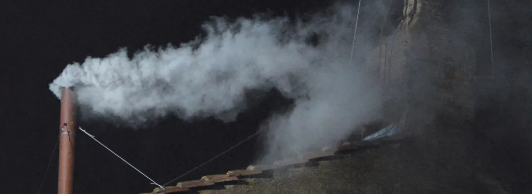 Que es la fumata blanca. / Foto: AFP.