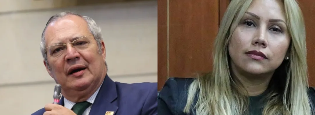 Iván Name y Sandra Ortiz. / Fotos: Senado. 