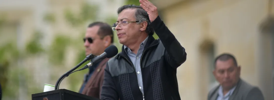 Presidente Petro con estudiantes del SENA. / Foto: Presidencia.