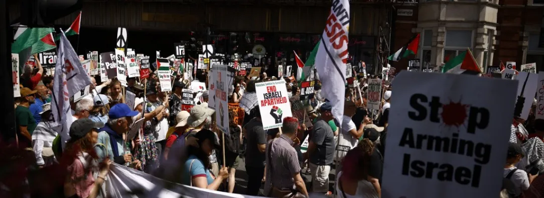 Multitudinarias manifestaciones en apoyo a Gaza