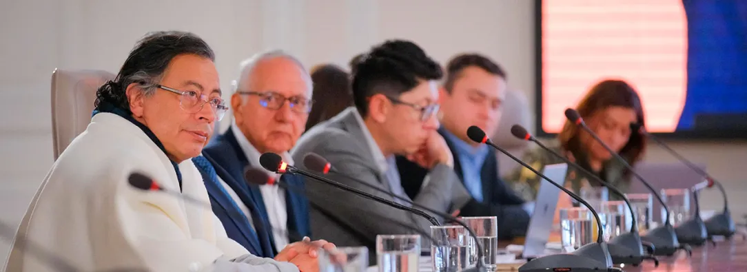 El presidente Petro con el ministro de salud, Guillermo Jaramillo