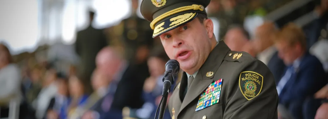 el director de la policía, General Carlos Fernando Triana Beltrán