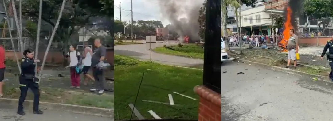 Cali bajo tensión tras explosiones y ataques armados