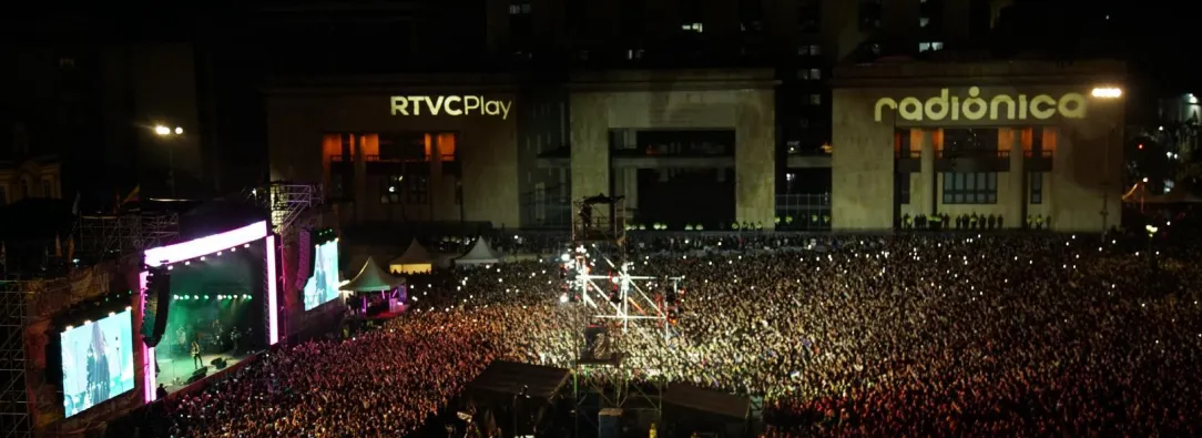 Plaza de Bolívar durante el Concierto de la Esperanza VI 2025