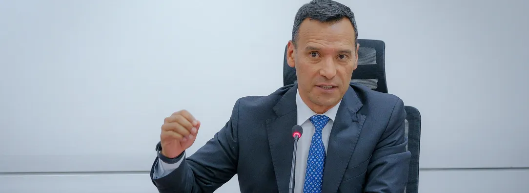 Ministro de defensa, Pedro Arnulfo Sánchez, durante Consejo de ministros