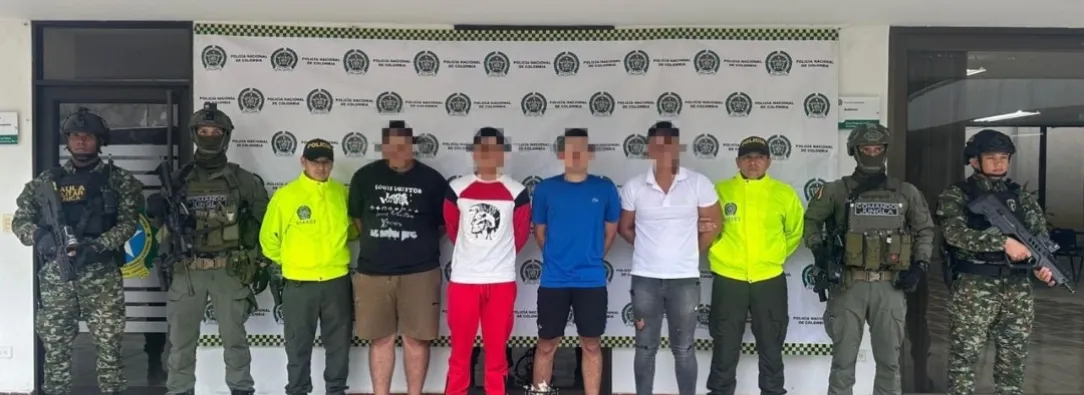 Extraditables y aliados de Iván Mordisco. / Foto: Policía.