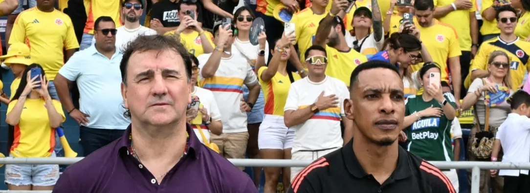 Selección Colombia ante Argentina. / Foto: AFP.