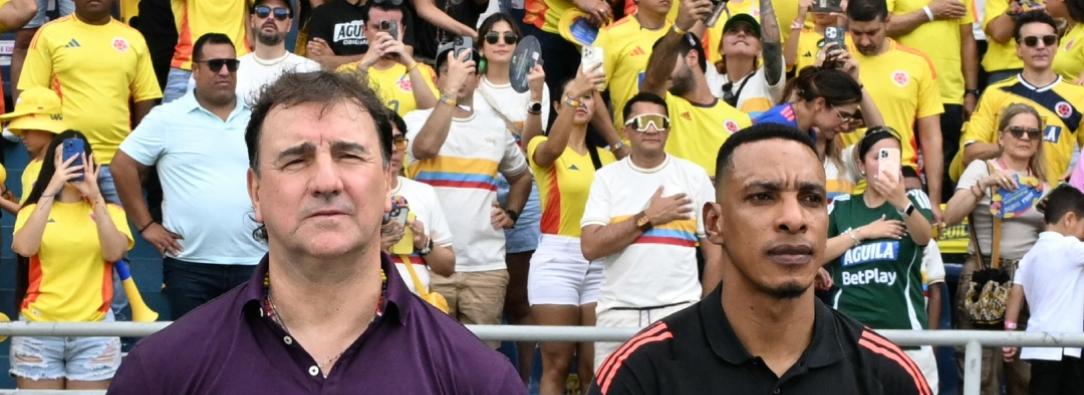 Selección Colombia ante Argentina. / Foto: AFP.