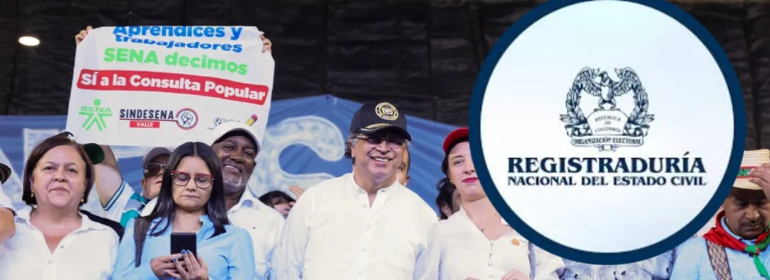 Consulta popular según la Registraduría. / Foto: Presidencia y RNEC.