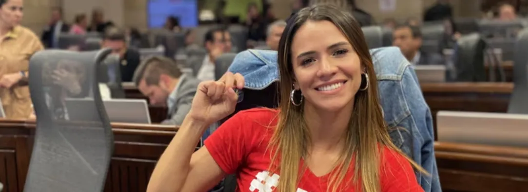 Denuncia de Mafe Carrascal sobre la reforma laboral. / Foto: Mafe Carrascal.