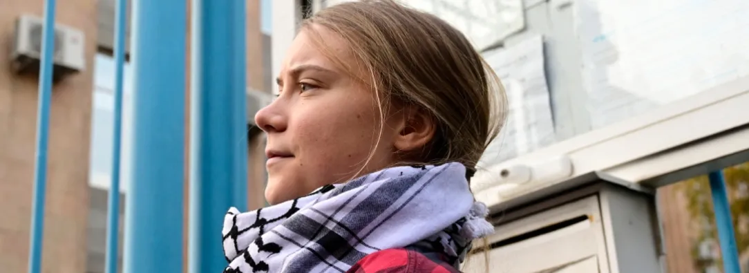 Greta Thunberg secuestrada. / Foto:  AFP.