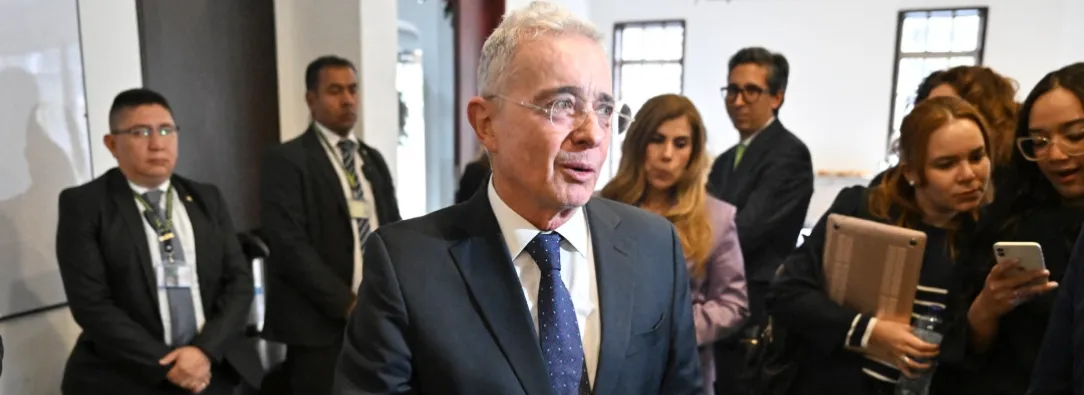 Juicio a Álvaro Uribe Vélez. / Foto: AFP.