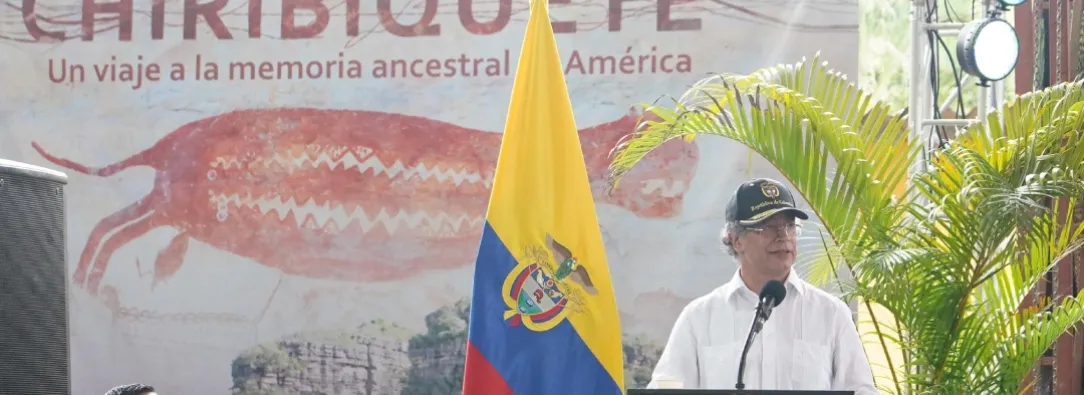 Petro en estreno de Chiribiquete. / Foto: RTVC.