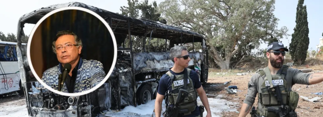 Petro sobre conflicto entre Irán e Israel. / Fotos: Presidencia y AFP.