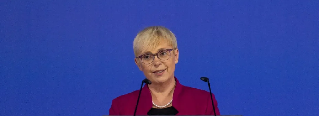 Presidenta de Eslovenia.