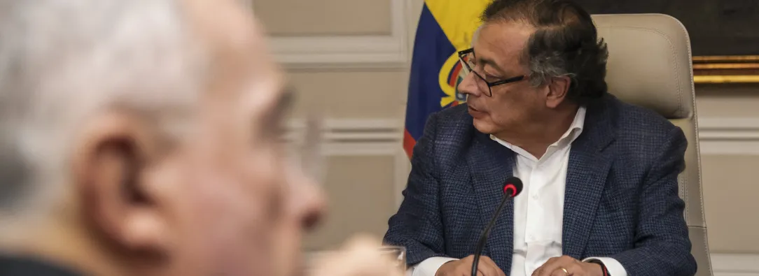 Presidente Gustavo Petro y expresidente Álvaro Uribe