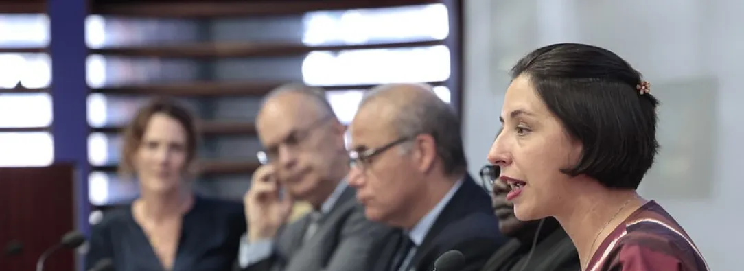 Ministra Martha Carvajalino.