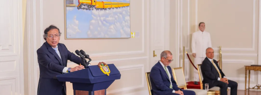 Presidente Petro en el último consejo de Ministros