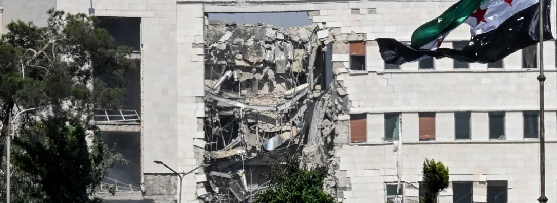 Bombardeos de Israel en Siria. / Foto: AFP.