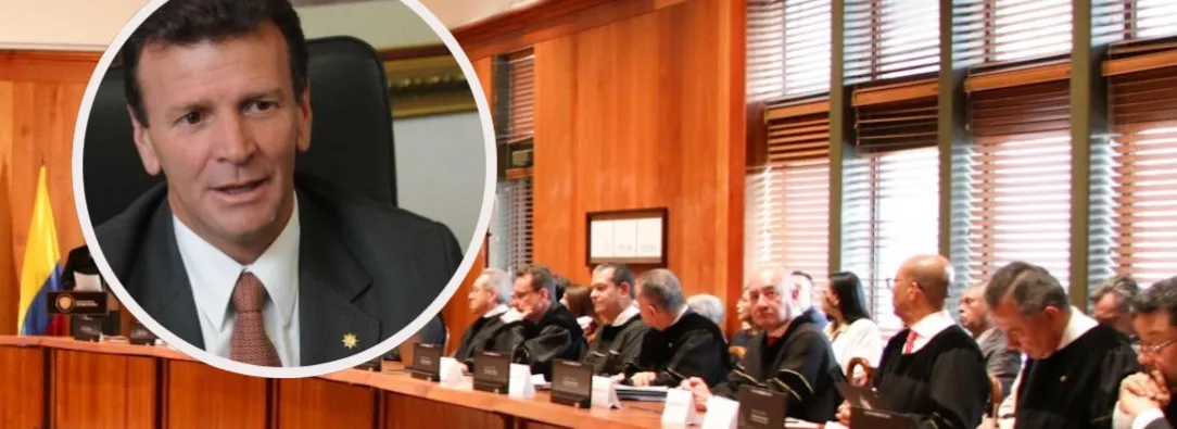 Condena a Carlos Palacino. / Fotos: Corte Suprema de Justicia y X Carlos Palacino.