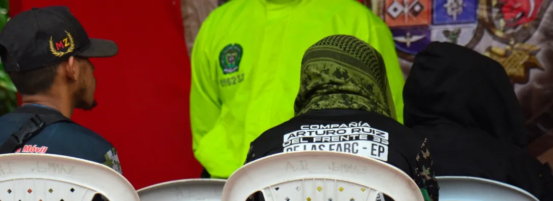 Desmovilizados en Colombia. / Foto: AFP.