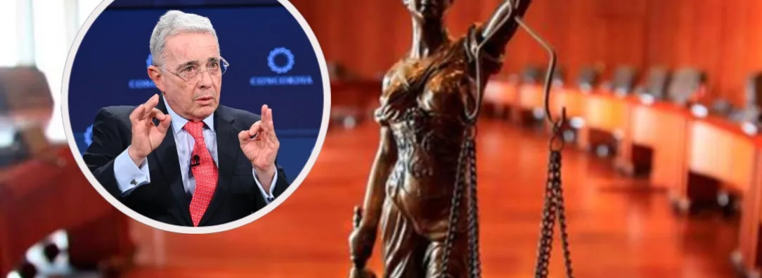 Escenarios, recursos y plazos en el juicio contra Álvaro Uribe Vélez. / Fotos: Rama Judicial y AFP.