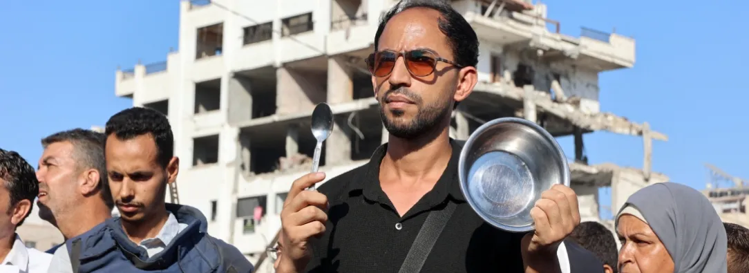 Crisis humanitaria en Gaza. / Foto: AFP.