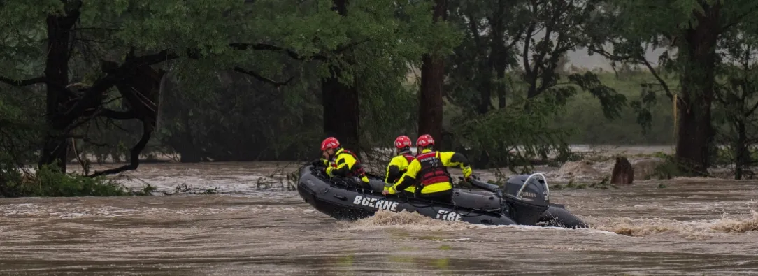 Inundaciones en Texas. / Foto: AFP.
