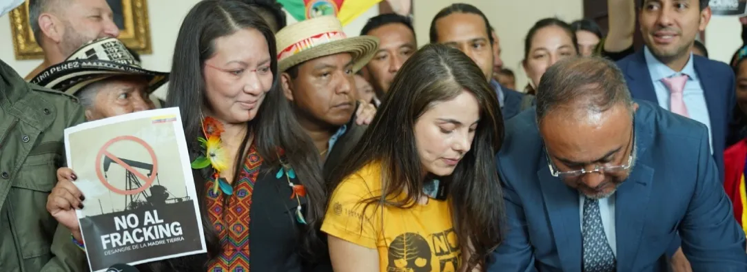 Ley antifracking en el Congreso. / Foto: MinAmbiente.