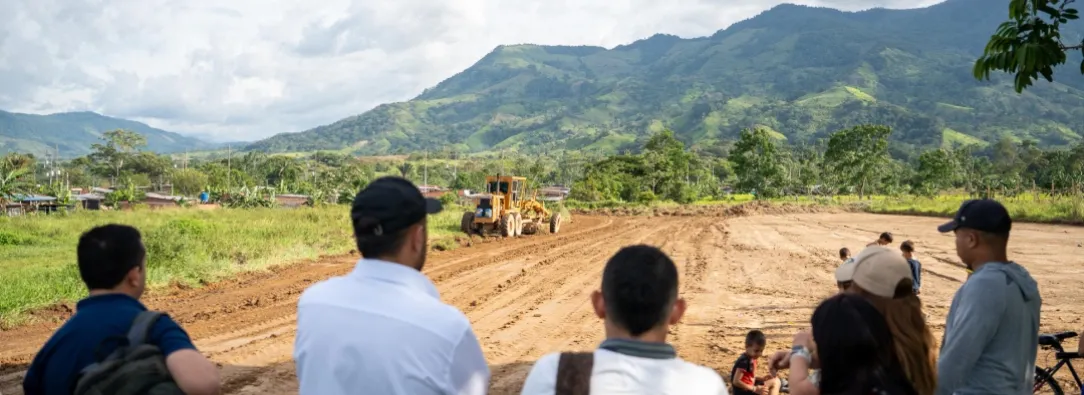Avances en obras educativas en El Tarra. / Foto: MinEducación.