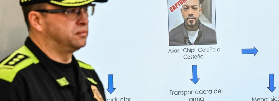 Organigrama criminal sobre atentado a Miguel Uribe. / Foto: AFP.