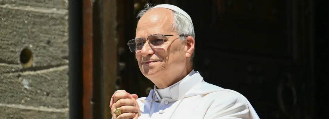 Mensaje del papa León XIV sobre Gaza. / Foto: AFP.