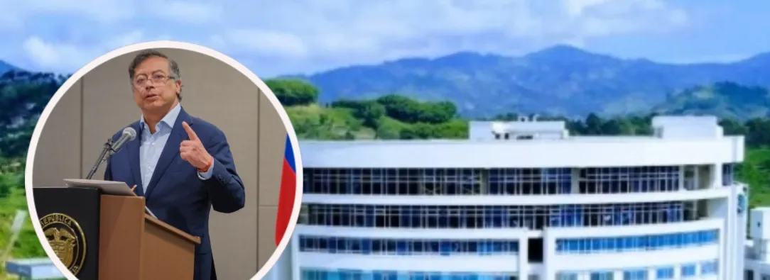 Petro pide investigar a la Clínica del Eje. / Fotos: IG Clínica del Eje y Presidencia.