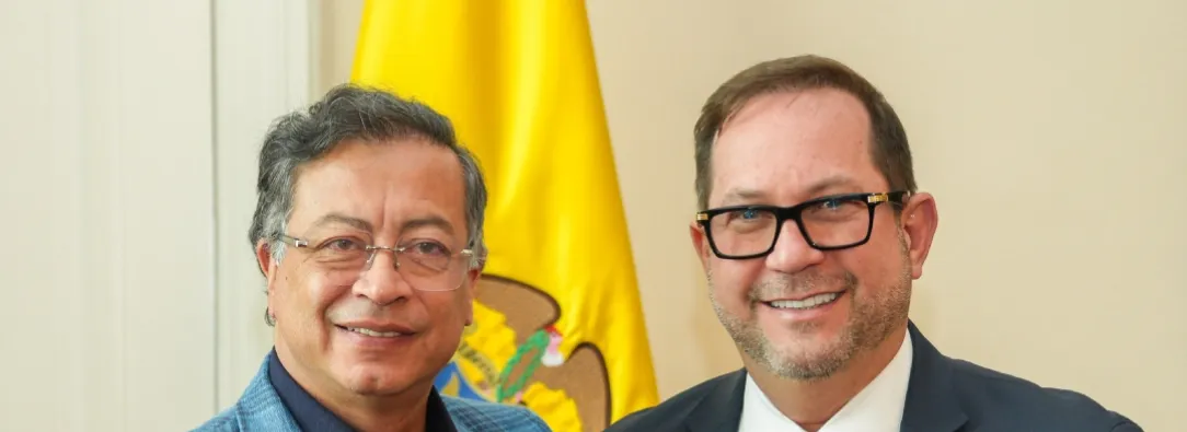 Reunión entre el Pdte. Petro y Lidio García. / Foto: Presidencia.