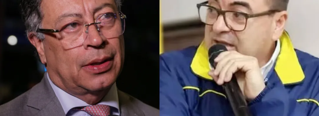 Petro sobre Olmedo López. / Fotos: Presidencia y RTVC.