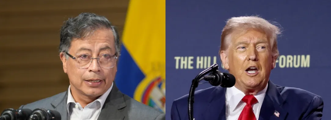 Petro sobre propuesta a Trump. / Fotos: AFP y Presidencia.