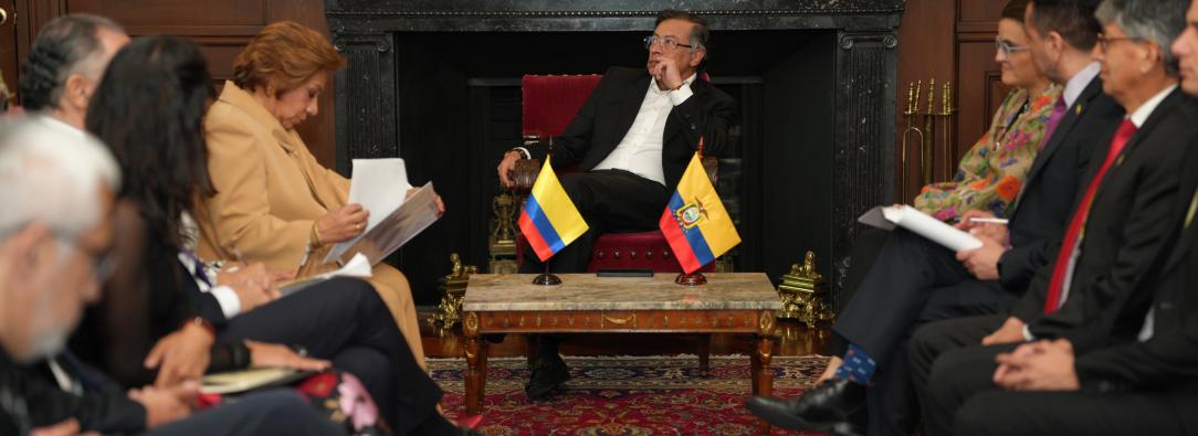 Reunión Bilateral entre el presidente Gustavo Petro y la Vicepresidenta de la República del Ecuador, Maria José Pinto