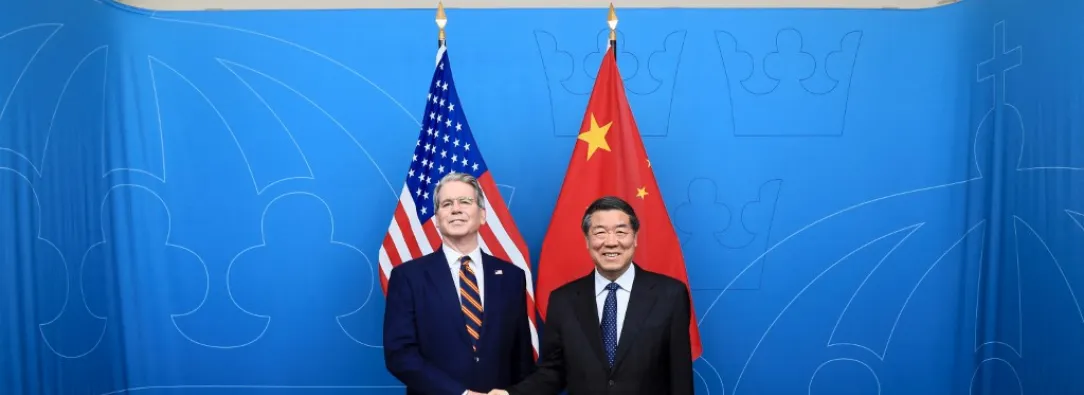 Negociadores de Estados Unidos y China.