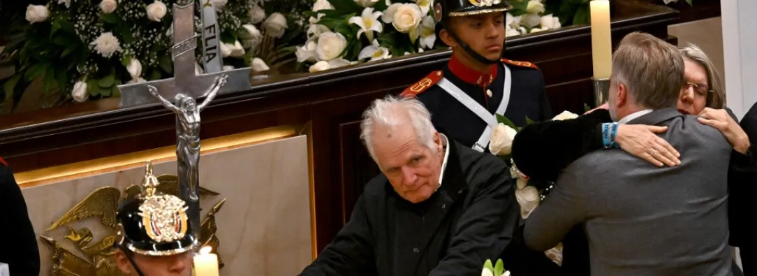 Honras fúnebres a Miguel Uribe Turbay.